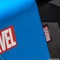 X Rocker Marvel Hero Video Rocker Gaming Bodensessel für Kinder/Jugendliche, Captain America blau Vorschaubild