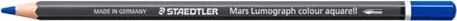 Staedtler Mars Lumograph colour aquarell 104 Aquarellstift phthaloblau dunkel, Kartonetui, 6er-Pack