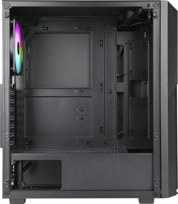 AZZA Fighter Black, schwarz, Glasfenster