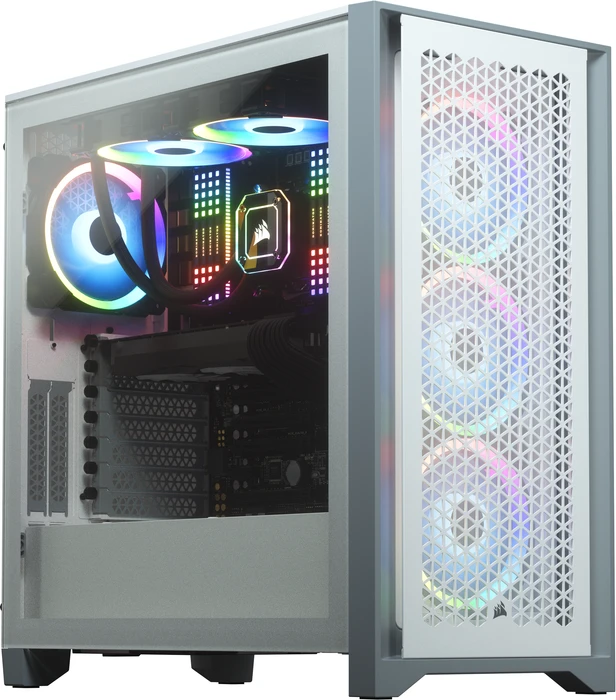 Corsair 4000D Airflow, weiß, Glasfenster