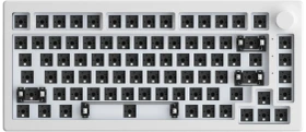 Akko 5075B VIA 75% Layout Wireless Barebone Tastatur, weiß, USB/Bluetooth, ANSI