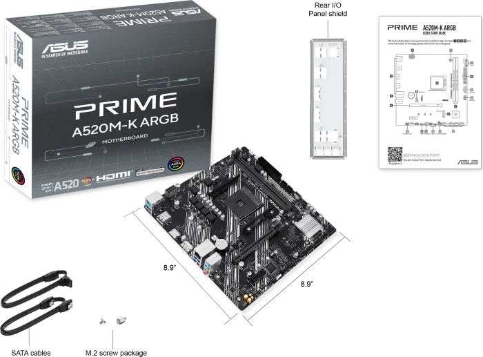 ASUS Prime A520M-K ARGB (AMD AM4)