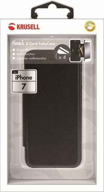 Krusell Timrå 4 Card FolioCase für Apple iPhone 7 schwarz
