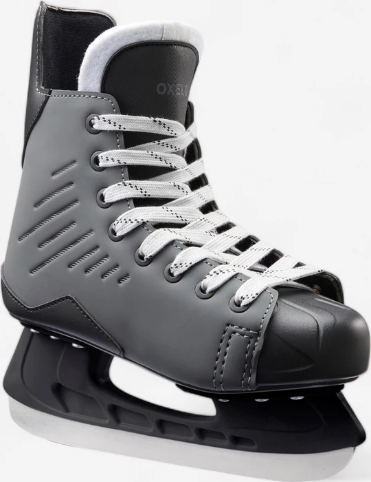 Oxelo H100 Eiskunstlaufschuhe grau/schwarz (Junior)