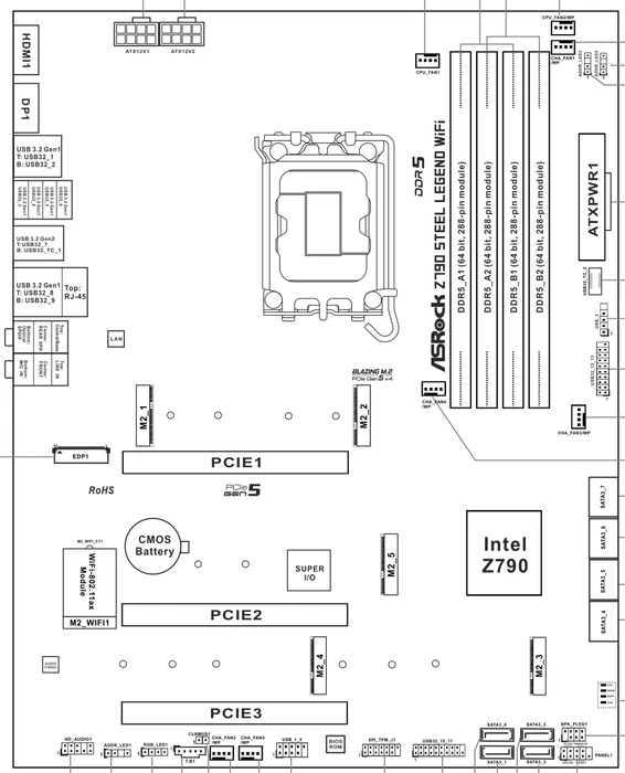 ASRock Z790 Steel Legend WiFi (Intel 1700)
