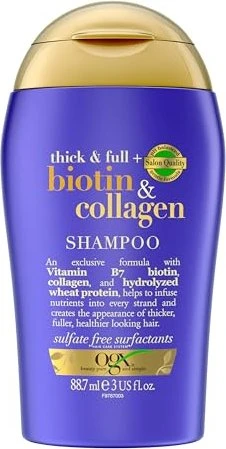 OGX Thick & Full + Biotin & Collagen Shampoo, 88.7ml
