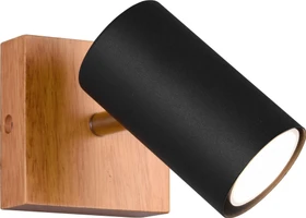 Trio Marley Spot 1-flammig braun/schwarz matt