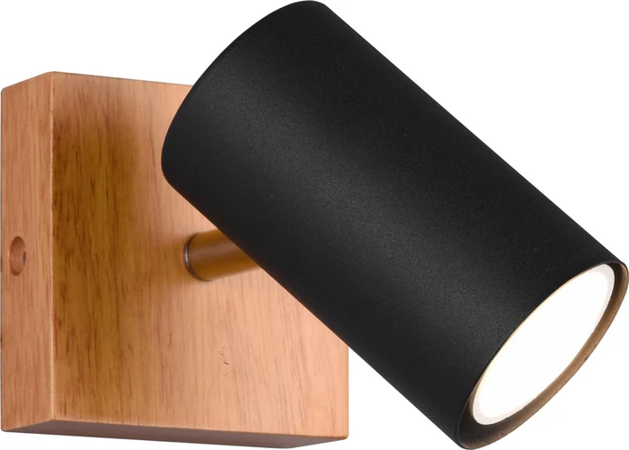 Trio Marley Spot 1-flammig braun/schwarz matt
