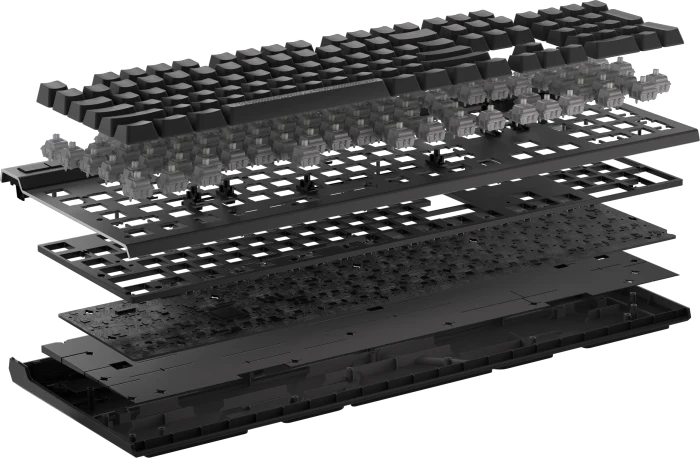Corsair Gaming K70 MAX RGB Magnetic-Mechanical, Steel Grey, Corsair MGX, USB, US