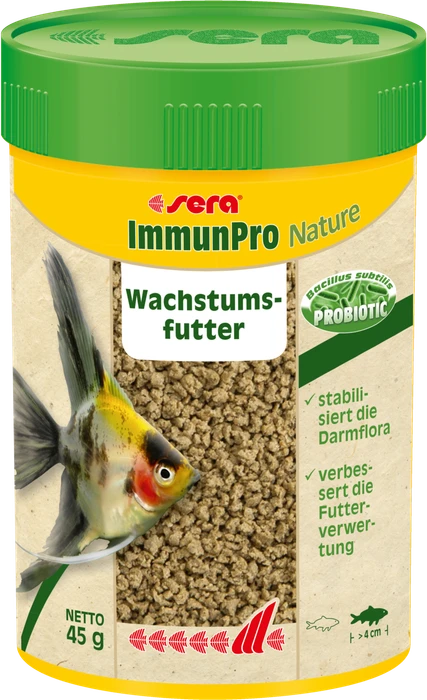sera ImmunPro Nature, probiotisches Wachstumsfutter für Zierfische, 48g, 100ml