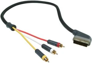 Belkin PureAV Blue Series SCART/Composite Audio & Video Kabel 3.7m