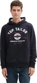 Tom Tailor Logo-Print Hoodie sky captain blue (Herren)