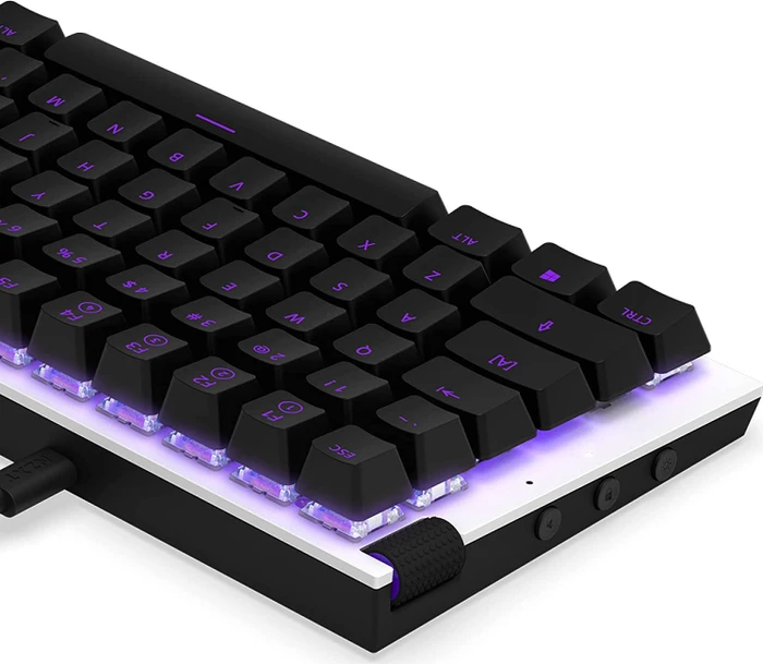 NZXT Function MiniTKL, matt, LEDs RGB, hot-swap, weiß, Gateron RED, USB, DE
