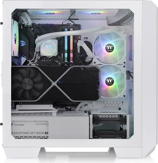 Thermaltake View 300 MX Snow Edition, weiß, Glasfenster