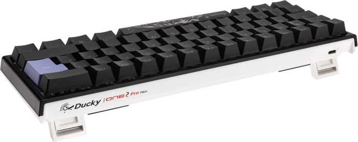 Ducky One 2 Pro Mini, PBT, schwarz, LEDs RGB, Kailh Box WHITE, USB, DE