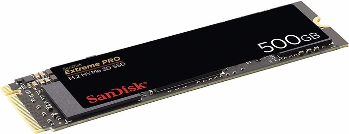 SanDisk Extreme Pro M.2 NVMe 3D SSD 500GB, M.2 2280 / M-Key / PCIe 3.0 x4