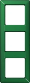 Jung Serie AS Rahmen Thermoplast 3-fach, grün