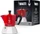 Bialetti Moka Induktion 2 Tassen Espressokanne rot (0006942)