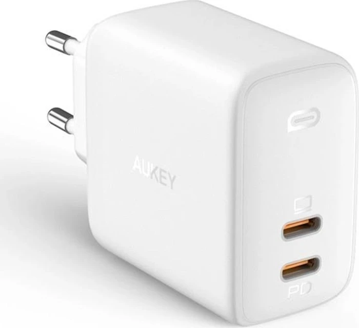 Aukey PA-B4 Omnia Duo 65W Dual-Port PD Charger with Dynamic Detect weiß