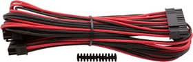 Corsair PSU Cable Type 4 - ATX 24-Pin Cable - Gen3, rot/schwarz (CP-8920162)
