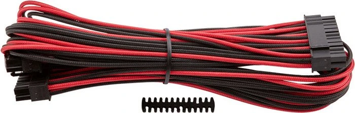 Corsair PSU Cable Type 4 - ATX 24-Pin Cable - Gen3, rot/schwarz