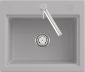 Villeroy & Boch Subway Style 60 S Einbau Becken mittig mit Ablauffernbedienung steam
