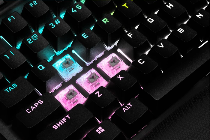Corsair Gaming K70 RGB TKL - Champion Series, MX SPEED RGB Silver, USB, DE