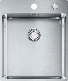 Franke Box BXX 210-40 A Einbau Becken mittig mit Ablauffernbedienung edelstahl