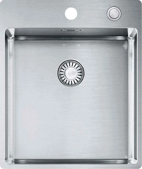 Franke Box BXX 210-40 A Einbau Becken mittig mit Ablauffernbedienung edelstahl