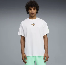Puma Melo Alwayz On 1 Basketball T-Shirt kurzarm puma white/puma silver (Herren)