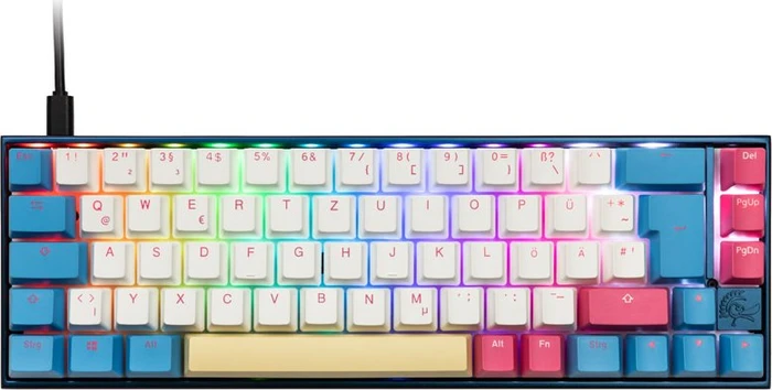 Ducky Mecha SF Limited Dawn Edition PBT, LEDs RGB, MX RGB BLUE, USB, DE