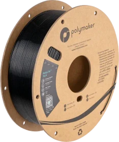Polymaker PolyLite Silk PLA, schwarz, Spule, 1.75mm, 1.00kg