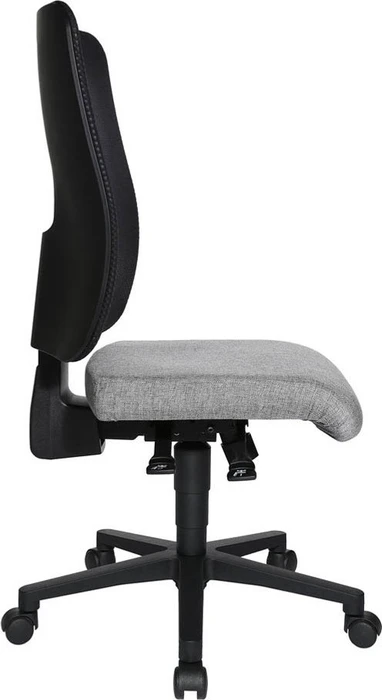 Topstar Open X (N) Bürostuhl, Fußkreuz Kunststoff schwarz, Bezug Stoff grau