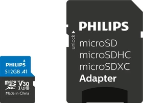 Philips Ultra Pro R100/W80 512GB Kit, UHS-I U3, A1, Class 10