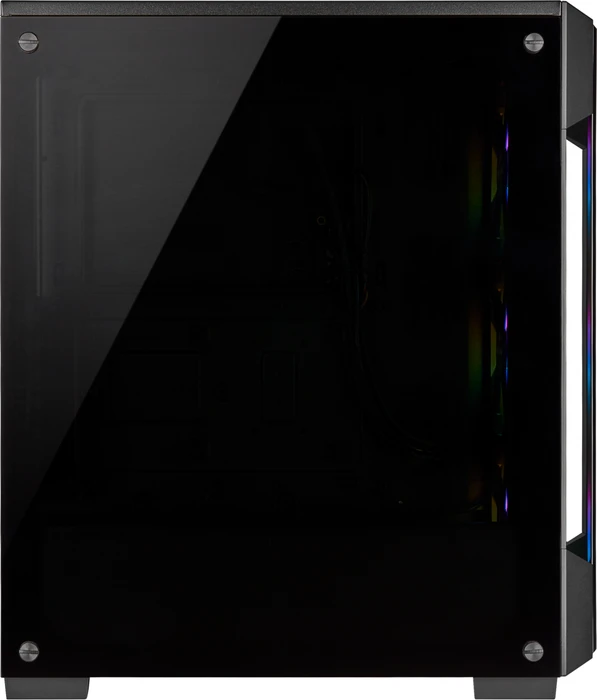 Corsair iCue 220T RGB, schwarz, Glasfenster