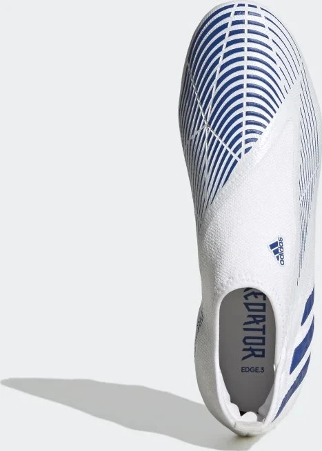 adidas Predator Edge.3 Laceless FG cloud white/hi-res blue (Herren)