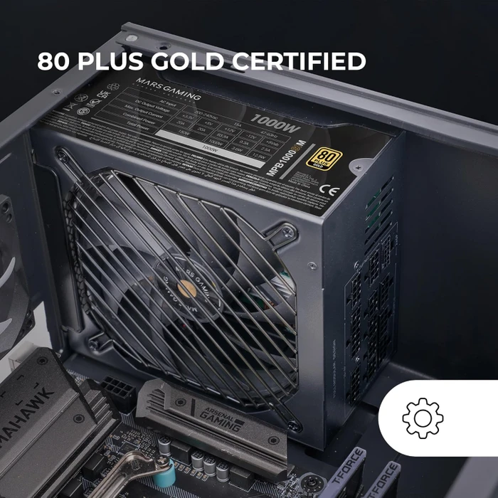 Mars Gaming MPB1000SIM schwarz 1000W, ATX 3.1