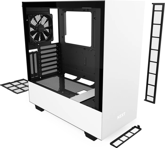 NZXT H510i, weiß, Glasfenster