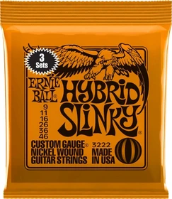 Ernie Ball Nickel Wound Hybrid Slinky 3-Pack