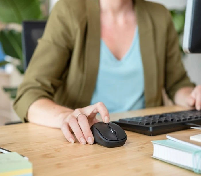 Trust TM-201 Silent Wireless Mouse schwarz, ECO zertifiziert, USB