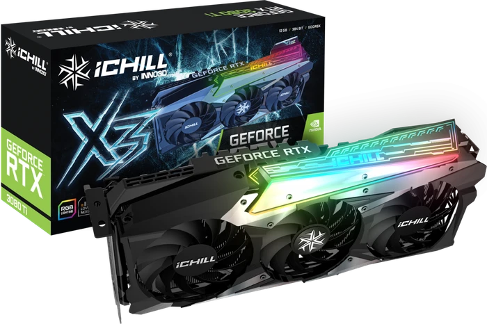INNO3D GeForce RTX 3080 Ti iCHILL X3, 12GB GDDR6X, HDMI, 3x DP