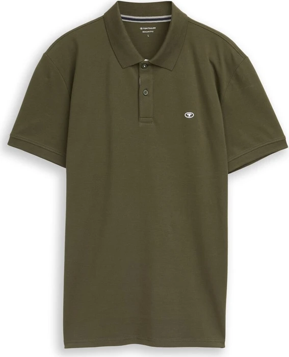 Tom Tailor Piqué Poloshirt kurzarm deep forest green (Herren)