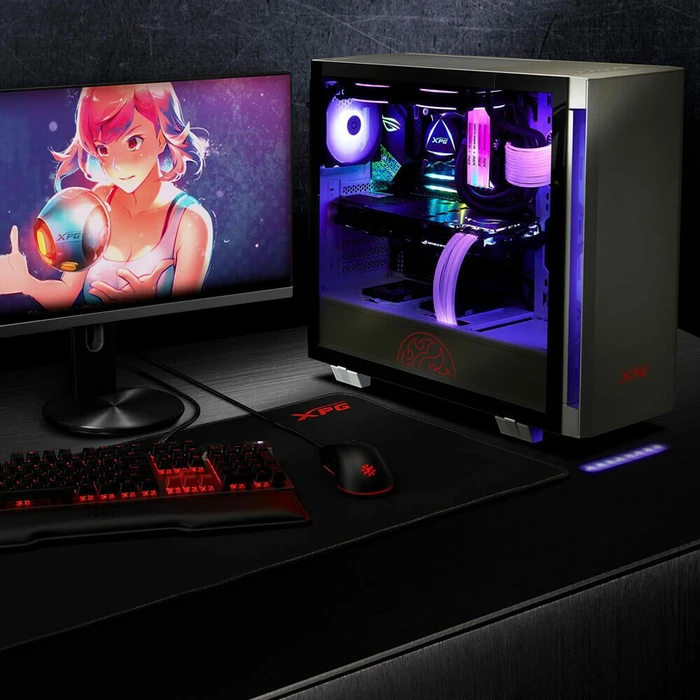 ADATA XPG Invader, schwarz, Glasfenster