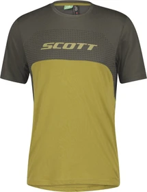 Scott Trail Flow Dri Trikot kurzarm dark grey/mud green (Herren)
