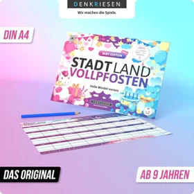 Stadt Land Vollpfosten - Baby Edition - Volle Windel voraus