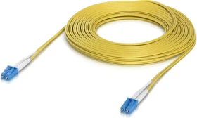 Ubiquiti UniFi LWL Duplex Kabel, OS2, 2x LC-UPC Stecker/2x LC-UPC Stecker, 15m, gelb