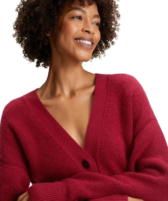 Falke Basic Apparel Cardigan Strickjacke burgundy (Damen)