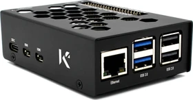 KKSB Aluminiumgehäuse für Raspberry Pi 5, schwarz