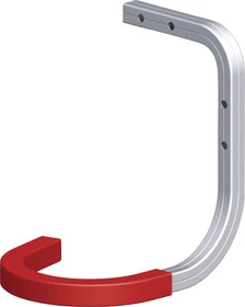 Alfer Wand- und Decken-Fahrradhaken gummiert Wandhalterung