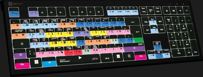 LogicKeyboard Astra 2 Pro Avid Media Composer PC, USB, DE